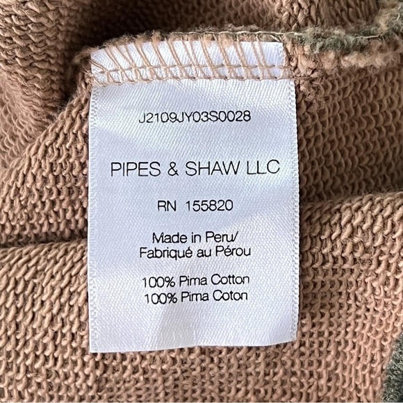 Veronica Beard Everly Camouflage Cowl Neck Sweatshirt Cuffed Sleeves Size Small - Picture 10 of 10